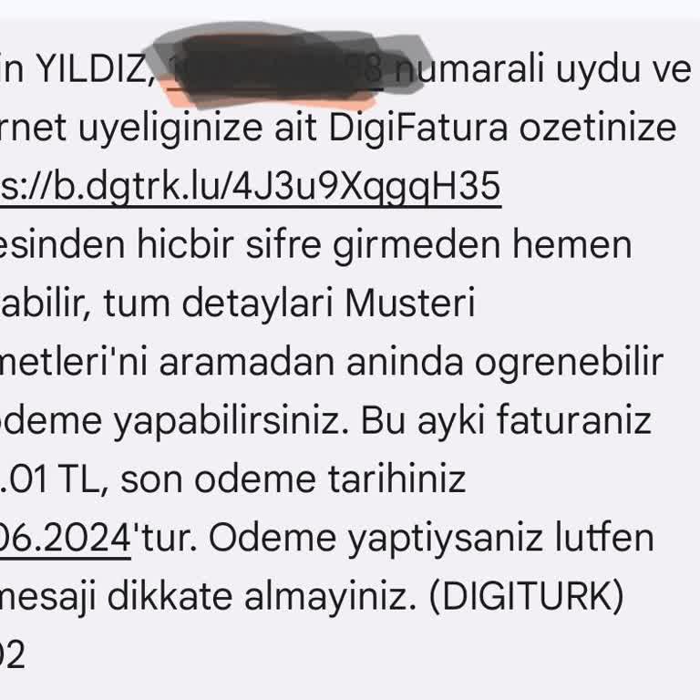 Digiturk Fazla Fatura Ücreti
