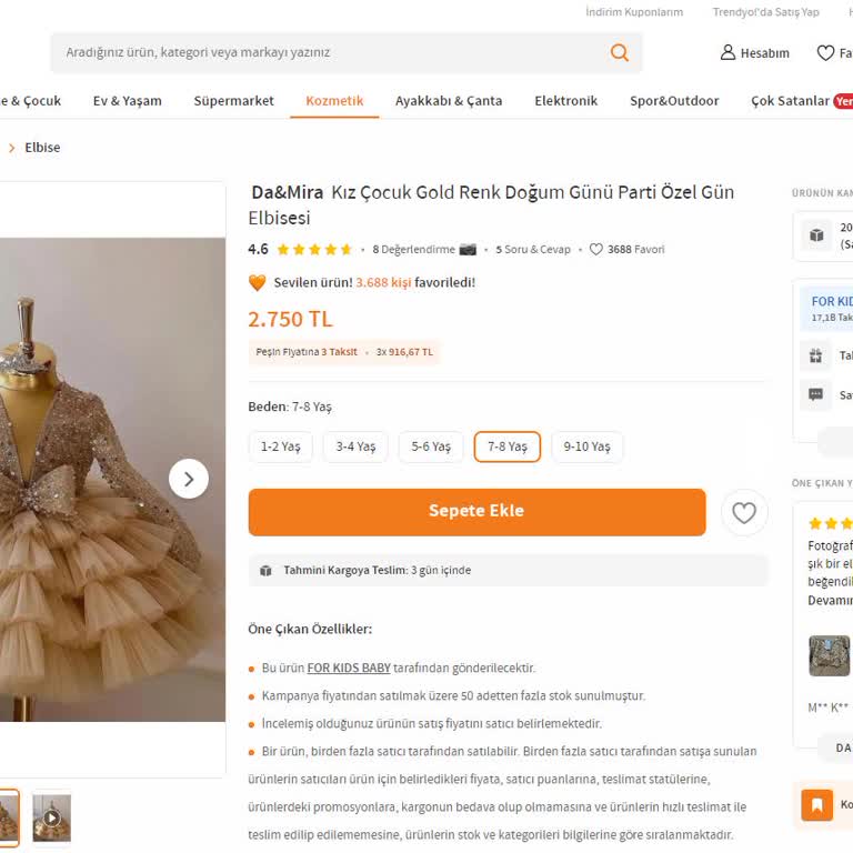 For Kids Baby Sipariş Teslimatındaki Sorun Ve Hayal Kırıklığı!