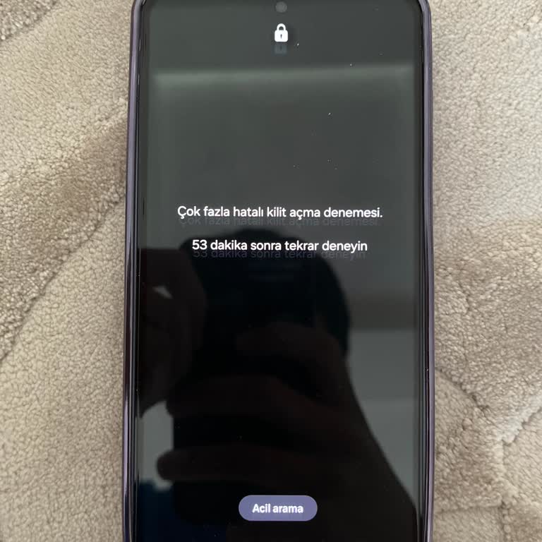 Samsung A55 72 Saat Parmak İzi Sonrası Güvenlik Pin'i İstemesi