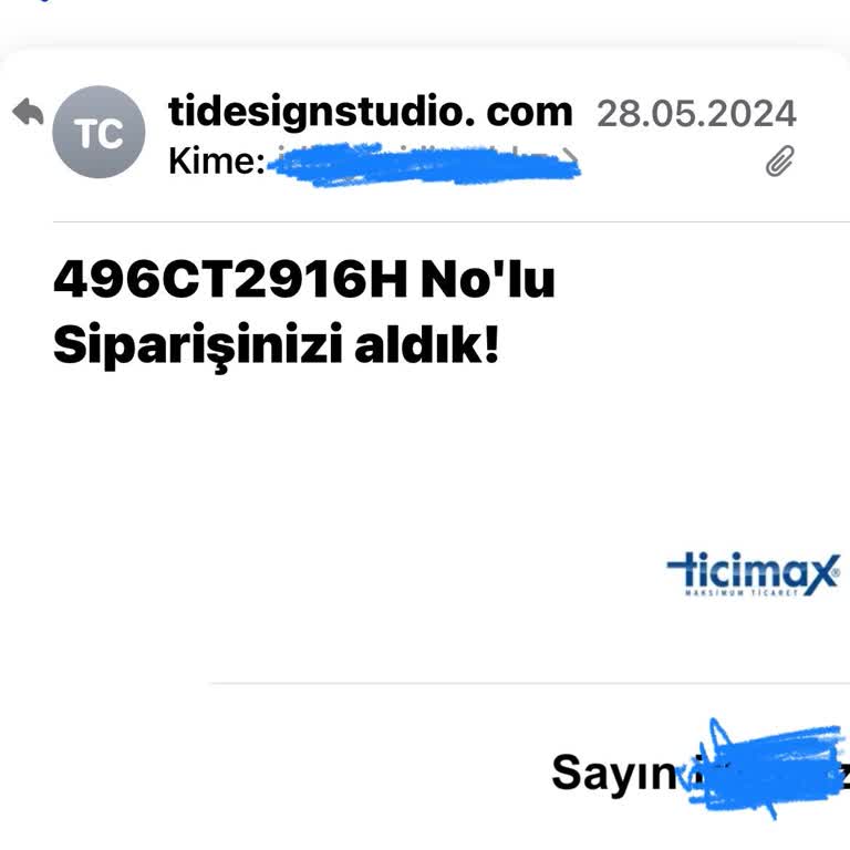 Ti Design Studio Ürünlerle İlgili Dönüş Yapmıyor