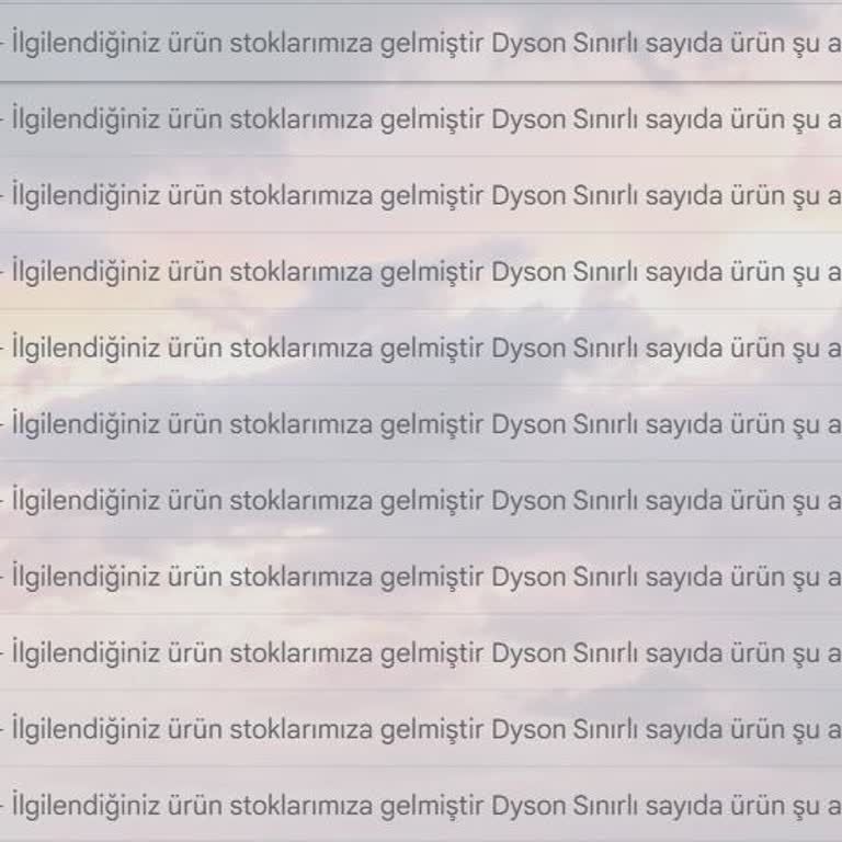 Dyson Airwrap Stok Sorunu