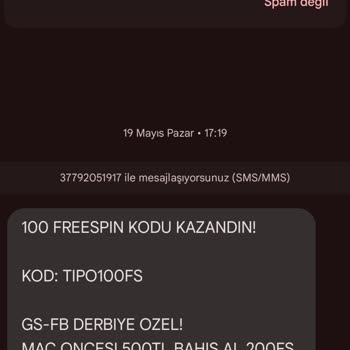 Tipobet Habersiz Üye Yapmış SMS Gönderiyor