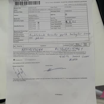 Samsung Servis Ücret Saçmalığı