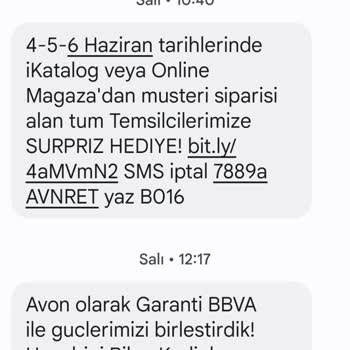 Avon Hediye Ürünümü Göndermiyor