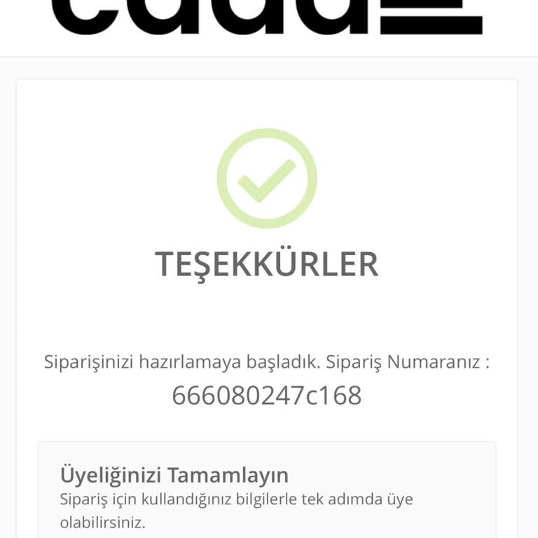Caddstore İçin İade Kodu Almak İstiyorum Dönüş Yapmıyorlar