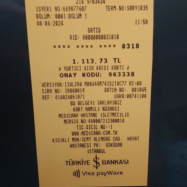 Medicana Ataşehir Haksız Ödeme