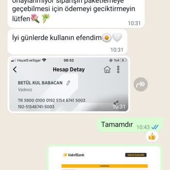Betül Babacan Butik Kusurlu Ürün Gönderimi