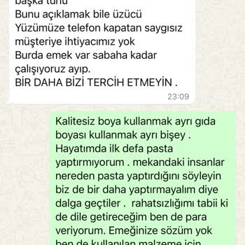 Saray Pastanesi (Bayraklı) Saygısı Çalışan Saray Pastanesi Hayal Kırıklığı