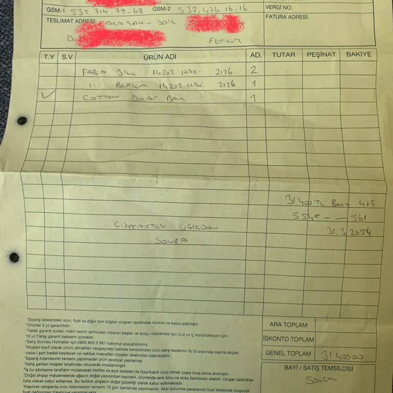 Enza Home Yanlış Renk Koltuk Teslimatı Ve İlgisiz Hizmet