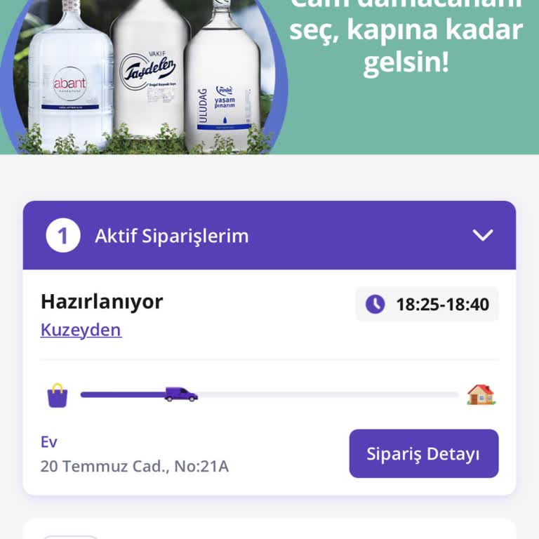Getir Su Teslimat Saatini Erteliyor Ve Suyu Getirmiyor