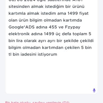 FzyPay Onaysız İşlem Yapılmıştır