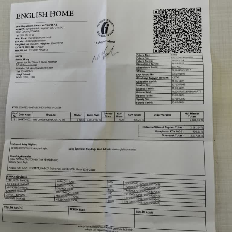 English Home Kırık Dökük Lambader