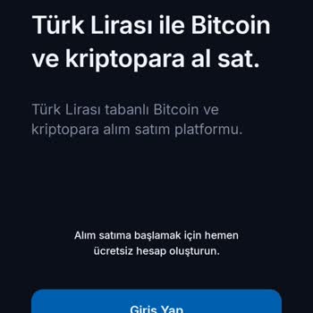 BTCTURK Uygulamaya Giriş Sorunu