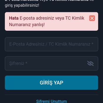 BTCTURK Uygulamaya Giriş Sorunu