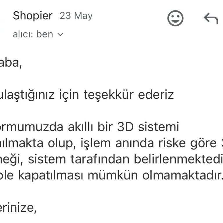 Shopier 3D Güvenlik Sorunu Ve Müşteri Hizmetleri Tavrı