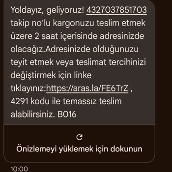 Aras Kargo'nun Sözüne Güven Olmaz