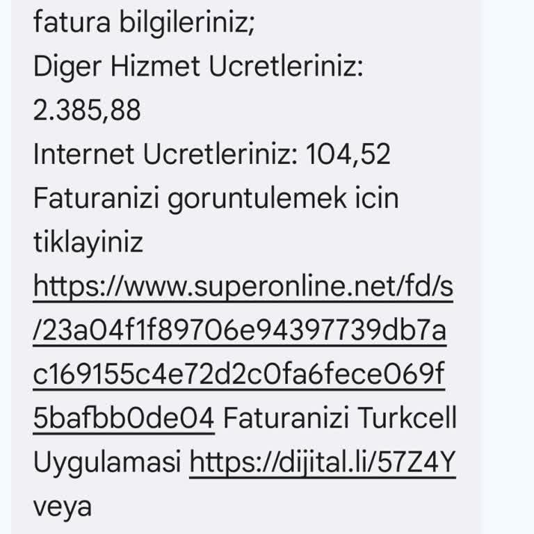 Turkcell Superonline 5 Günlük Kullanıma 2500 TL Bedel İstiyor.