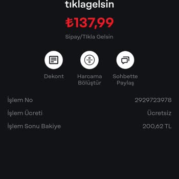 Tıkla Gelsin Ödemesi Yapılan Ürünü Alamamak