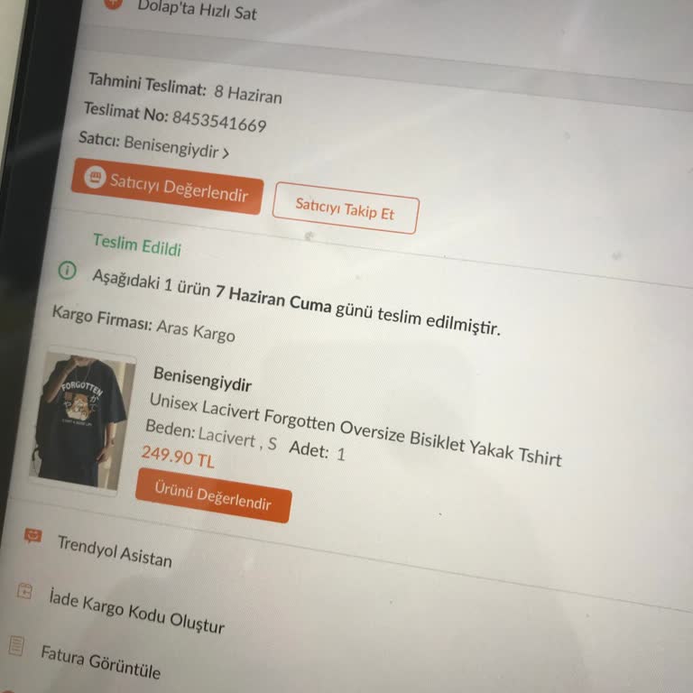 Aras Kargo Kargom Teslim Edildi Gözüküyor Ama Edilmedi