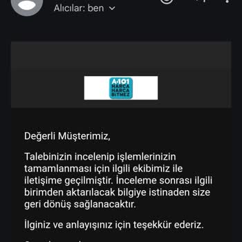 A101 Online Paramı Alamıyorum