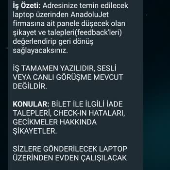 AJet (Anadolu Jet) Tedirginlik Ve Güvensizlik