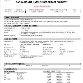 Türkiye Finans Konut Kredisinin Sigortasını İznim Olmadan Kesmesi