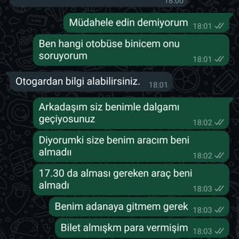 Kamil Koç Firması Beni Otogardan Alamadı