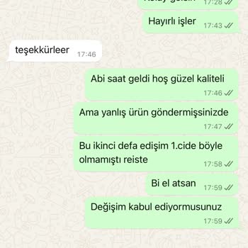 Enza Saat Adlı Firmadan Önemsizlik Ve Umursamazlık