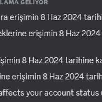 Discord Ta İhlal Yedim 8 Haziranda Bitecekti Bitmedi