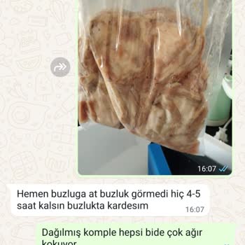Dededen Toruna Kokoreç Bozuk Kokmuş Ürün Gönderildi.