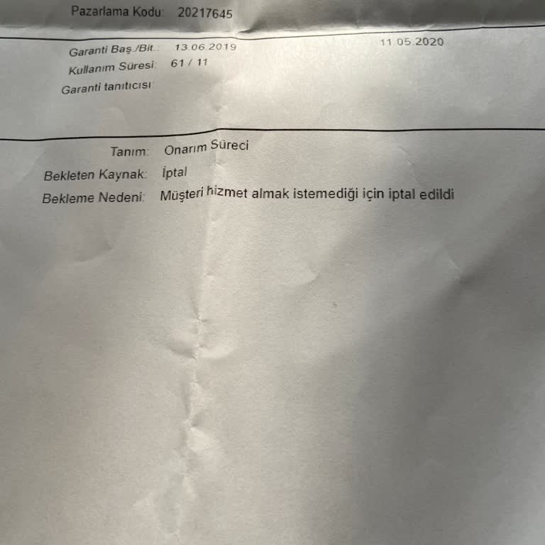 Vestel Sorun Çözümü Rica Ediyorum