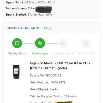 Ödeal Ürün Teslim Edilmedi