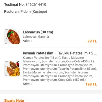 Trendyol GO Sorumsuzlukları Defalarca Yanlış Gelen Sipariş