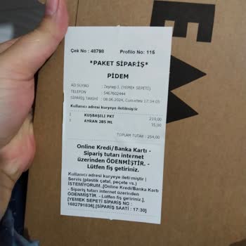 Trendyol GO Sorumsuzlukları Defalarca Yanlış Gelen Sipariş