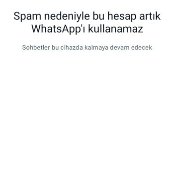 WhatsApp Hesabım Engellendi