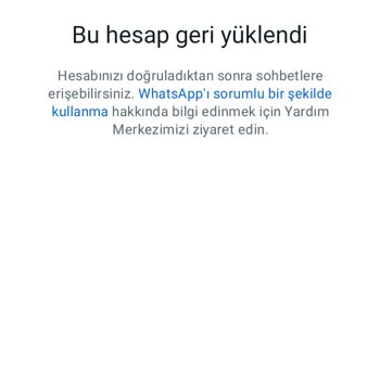 WhatsApp Hesabım Engellendi