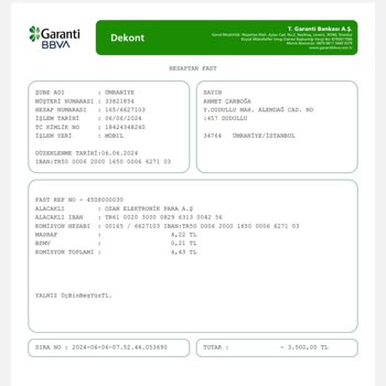 Ozan Elektronik Para A. Ş TR610020300008296313004256