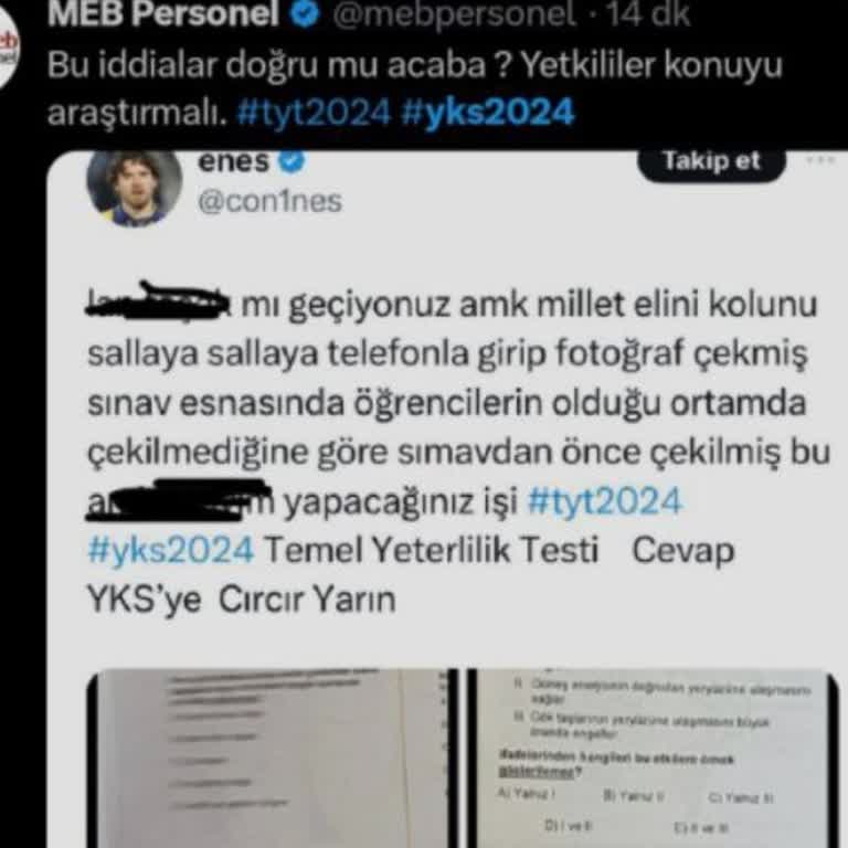 ÖSYM TYT Soruları Sızdırıldı!