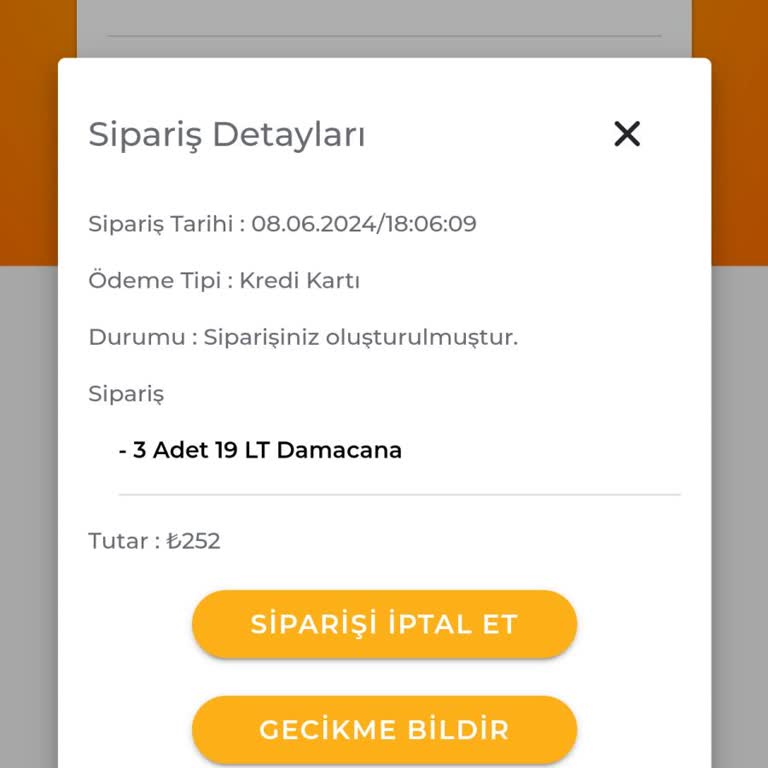 Saka Su Bayiyi Arayıp Sormama Rağmen Getiririz Dediler Ama Siparişim Gelmedi