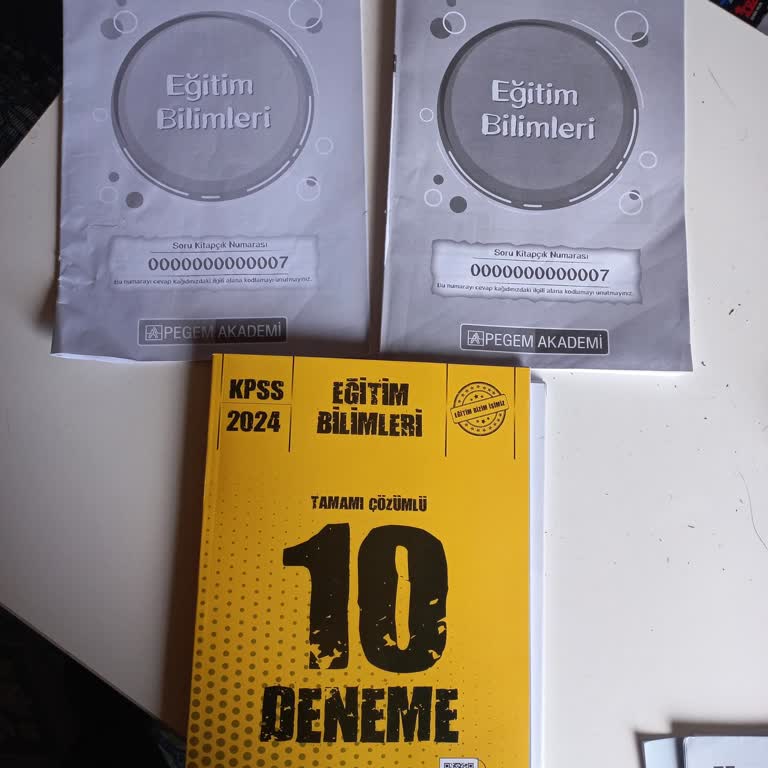 Pegem Basım Yılı Farklı Aynı Deneme