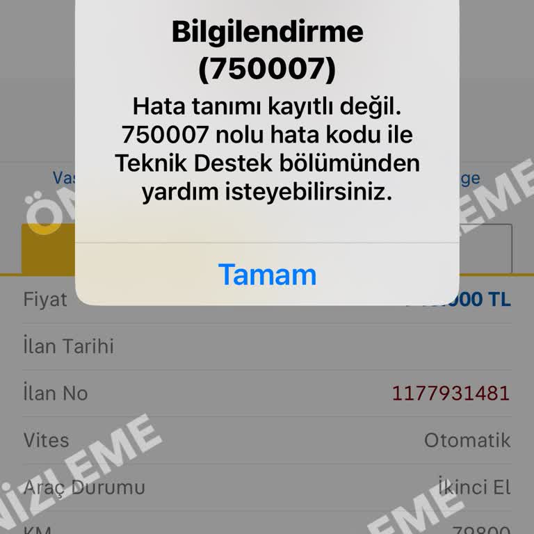 Sahibinden Hata Kodu Acil