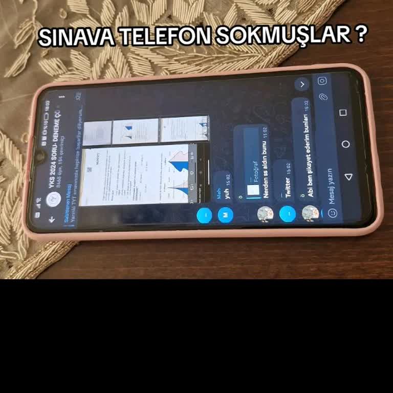 ÖSYM TYT Sınavında Telefon Sokulmuş