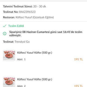 Trendyol Yemek Eksik Ürün, Ücret İadesi De Reddedildi
