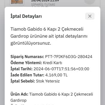 Tiamob Epttavm Den Alınan Ürün