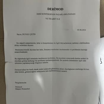 Derimod Kalitesiz Marka, Saygısız Müdür