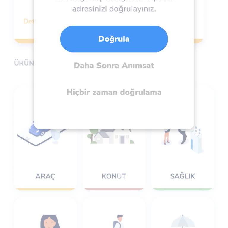 Anadolu Sigorta Uygulamasında Mail Adresimi Doğrulayamıyorum