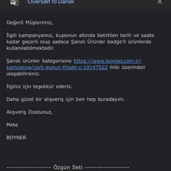 Boyner Çarkı Felek Uydurması
