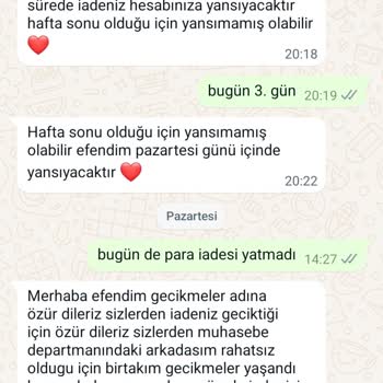 Damla Küçükeroğlu Butik Siparişimin İadesi İçin Sürekli Oyalama Taktikleri Kullanılıyor