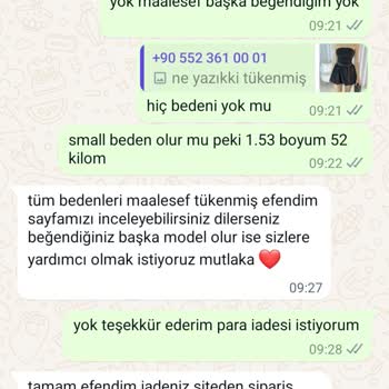 Damla Küçükeroğlu Butik Siparişimin İadesi İçin Sürekli Oyalama Taktikleri Kullanılıyor