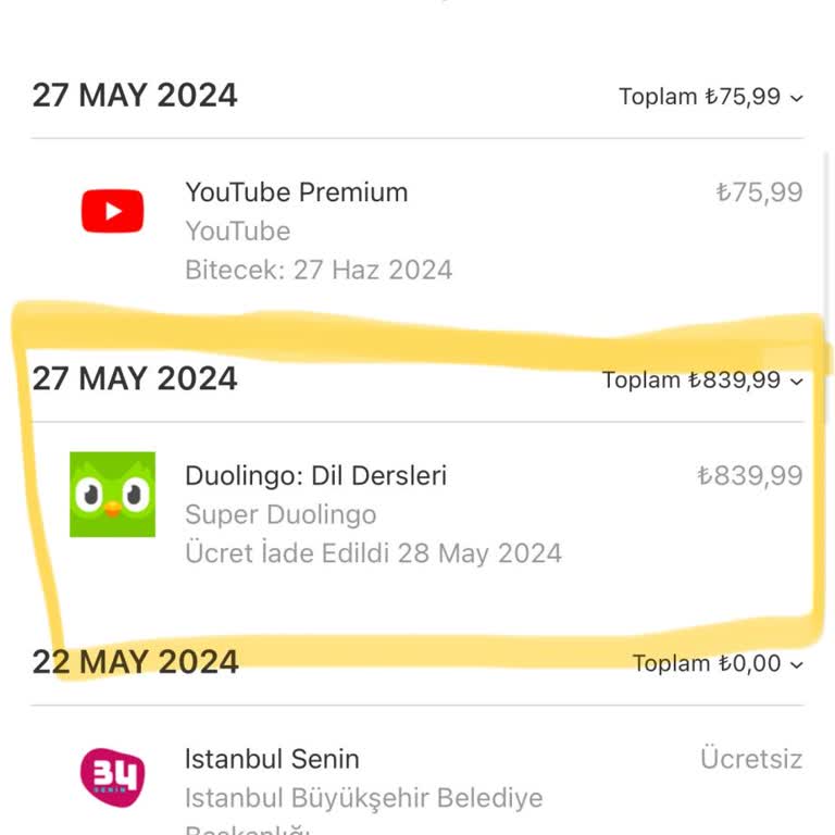 İki Haftadır Apple Duolingo İadesi Ulaşmıyor